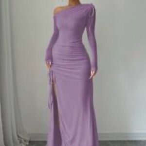 SHEIN One-Shoulder Lavender Dress. Never used